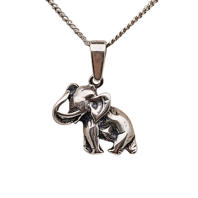 Pendentif en argent 925, Éléphant porte-bonheur, XXè Le Charme des Violettes - Brocante en ligne