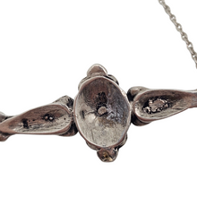 Charger l&#39;image dans la galerie, Collier en argent et onyx noir d&#39;inspiration Art Nouveau, XXè
