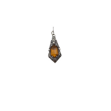 Load image into Gallery viewer, Art Deco pendant in 830 silver set with marcasites, 1920s-1930s
