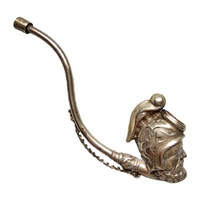 Load image into Gallery viewer, Cigar pipe in gilded brass, 19th century
