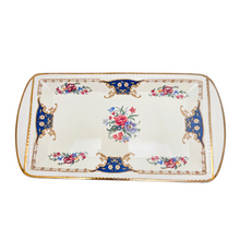 Load image into Gallery viewer, Portland Pottery, Staffordshire, Plat à cake en faïence, vers 1950 Le Charme des Violettes - Brocante en ligne
