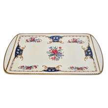 Load image into Gallery viewer, Portland Pottery, Staffordshire, Plat à cake en faïence, vers 1950 Le Charme des Violettes - Brocante en ligne
