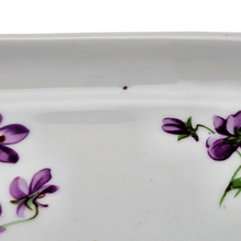 Load image into Gallery viewer, Royal Bavaria Germany, Plat aux violettes en porcelaine,  années 1950-1970

