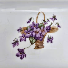 Load image into Gallery viewer, Royal Bavaria Germany, Plat aux violettes en porcelaine,  années 1950-1970

