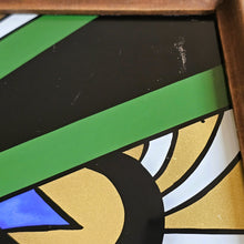 Afbeelding in Gallery-weergave laden, Plateau Art déco signé Polma en verre peint et bois, années 1920-1930
