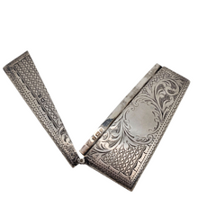 Load image into Gallery viewer, Porte-cartes édouardien signé en argent 925, Birmingham 1905
