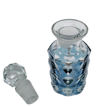 Charger l'image dans la galerie, Porte-lettres en métal doré peint à la main avec deux flacons, fin XIXè - début XXè
