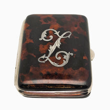Charger l'image dans la galerie, Porte-monnaie en écaille monogrammé, format miniature, fin XIXᵉ - début XXᵉ Le Charme des Violettes - Brocante en ligne
