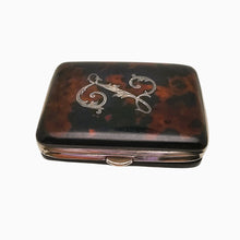 Charger l'image dans la galerie, Porte-monnaie en écaille monogrammé, format miniature, fin XIXᵉ - début XXᵉ Le Charme des Violettes - Brocante en ligne
