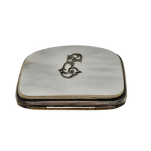 Charger l'image dans la galerie, Porte-monnaie monogrammé en nacre et métal argenté, fin XIXᵉ - début XXᵉ siècle
