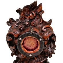 Charger l'image dans la galerie, Grand porte-montre de gousset en bois sculpté néo-rocaille, fin XIXᵉ siècle Le Charme des Violettes - Brocante en ligne
