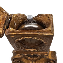 Afbeelding in Gallery-weergave laden, Porte-montre Napoléon III en bois doré style Louis XVI &amp; montre de gousset, XIXe siècle Le Charme des Violettes - Brocante en ligne
