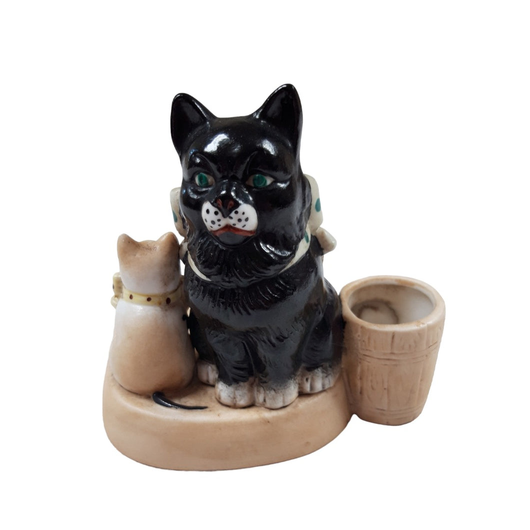 Pyrogène porte allumettes en céramique figurines de chats