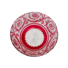 Charger l'image dans la galerie, Baccarat (attribué à) - Coupelle en cristal doublé rose gravé et dégagé à l'acide, circa 1900 Le Charme des Violettes - Brocante en ligne
