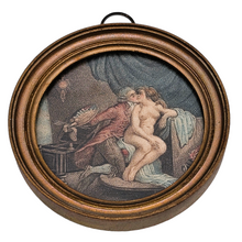 Load image into Gallery viewer, Gravure &quot;Le peintre et sa muse&quot;, scène galante dans l&#39;esprit du XVIIIe, XIXe
