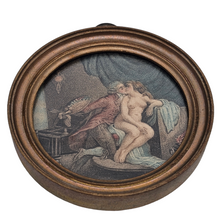 Load image into Gallery viewer, Gravure érotique &quot;Le peintre et sa muse&quot;, scène galante dans l&#39;esprit du XVIIIe, XIXe
