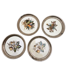 Charger l'image dans la galerie, Lot de 4 sous-verres en céramique décorée? XXᵉ siècle Le Charme des Violettes - Brocante en ligne
