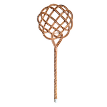 Load image into Gallery viewer, Vintage 1960s woven rattan rug swatter
