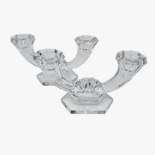 Load image into Gallery viewer, Val Saint-Lambert. Pair of crystal candelabra, Imperial model. 1940s-1950s

