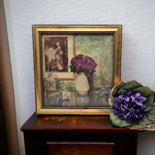 Load image into Gallery viewer, Dolf Van Roy. The bouquet of violets. Old reproduction
