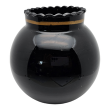 Load image into Gallery viewer, From Rupel Boom? Art Deco ball vase in black glass

