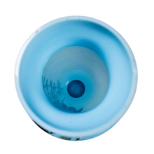 Charger l&#39;image dans la galerie, Grand vase en opaline bleue à décor d’oiseaux, vers 1885-1910 Le Charme des Violettes - Brocante en ligne
