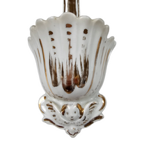 Load image into Gallery viewer, Old Andenne 19th century. White and gold porcelain wall font

