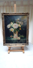 Charger l&#39;image dans la galerie, Huile sur toile : Bouquet de roses jaunes
