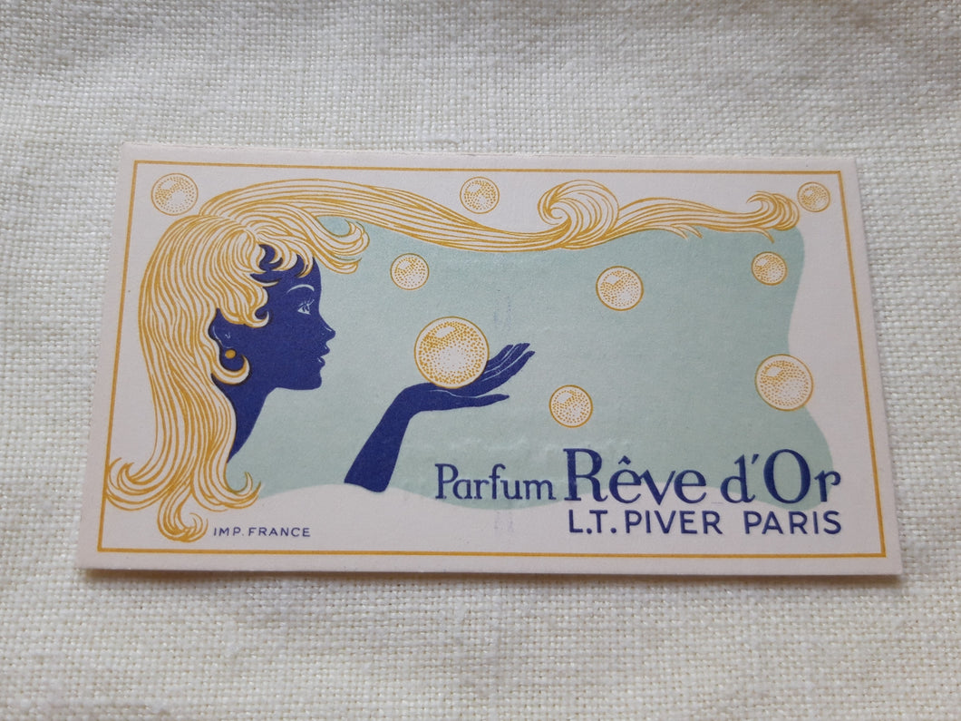 Carte parfumée Rêve d'Or de L.T. Piver