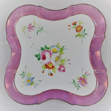 Load image into Gallery viewer, 19th century porcelain tray with flowers
