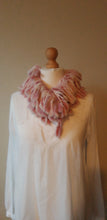Load image into Gallery viewer, Vintage light pink rabbit stole
