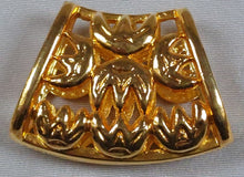 Charger l&#39;image dans la galerie, Anneau à foulard vintage en métal doré
