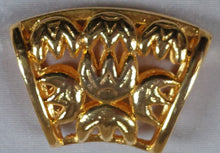 Charger l&#39;image dans la galerie, Anneau à foulard vintage en métal doré
