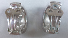 Charger l&#39;image dans la galerie, Boucles d&#39;oreilles clips design pierres taille baguette
